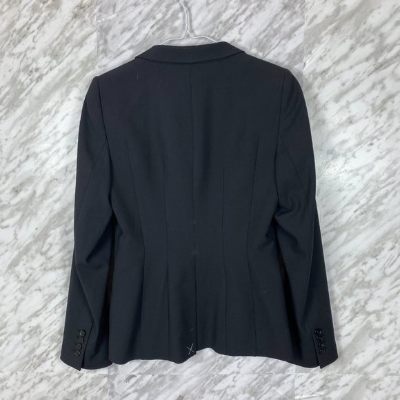 Aritzia Babaton Stretch Wool Blazer - Size 6 - Black, Wool Blend, Two Button - Picture 3 of 7